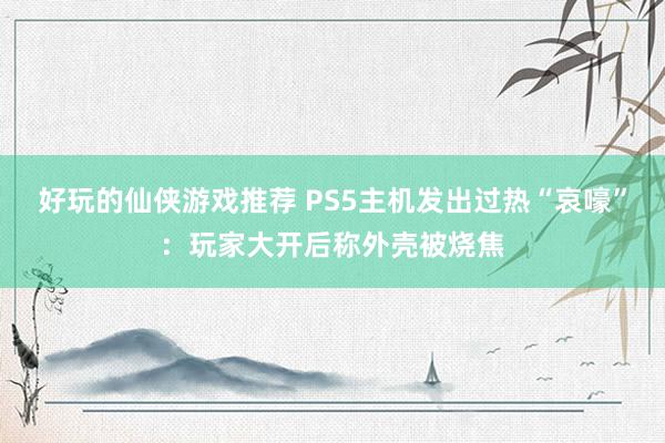 好玩的仙侠游戏推荐 PS5主机发出过热“哀嚎”：玩家大开后称外壳被烧焦